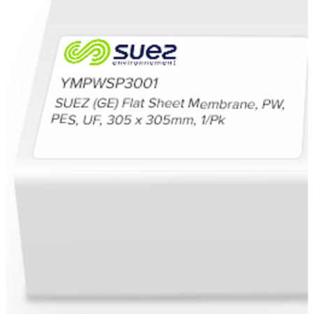STERLITECH SUEZ (GE) Flat Sheet Membrane, PW, PES, UF, 305 x 305mm, 1/Pk 1206353